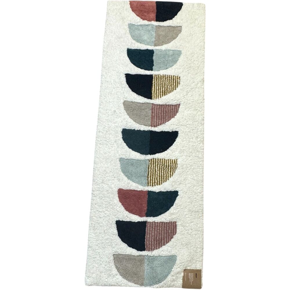 West Elm Half Moon Bath Mat Runner - NEW